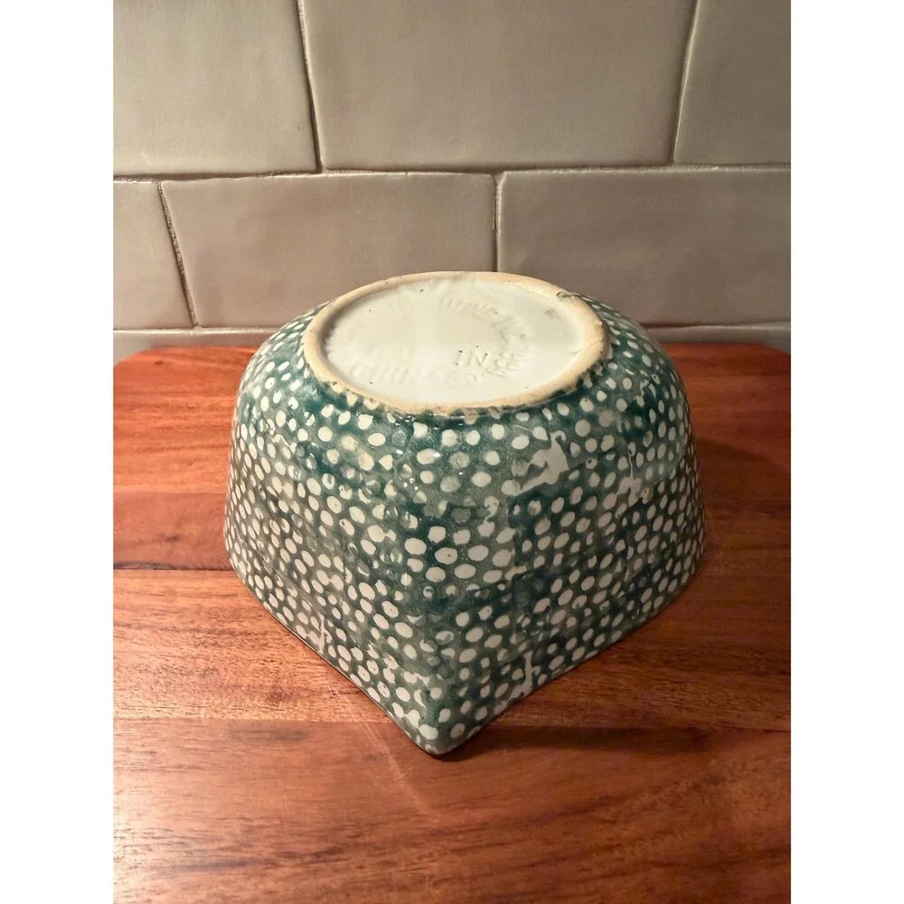 Vintage 1994 ABC Distributing Heart Shaped Nesting Bowls Set of 3 Green